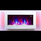 TruFlame 89cm Curved Glass Wall Mounted Electric Fireplace