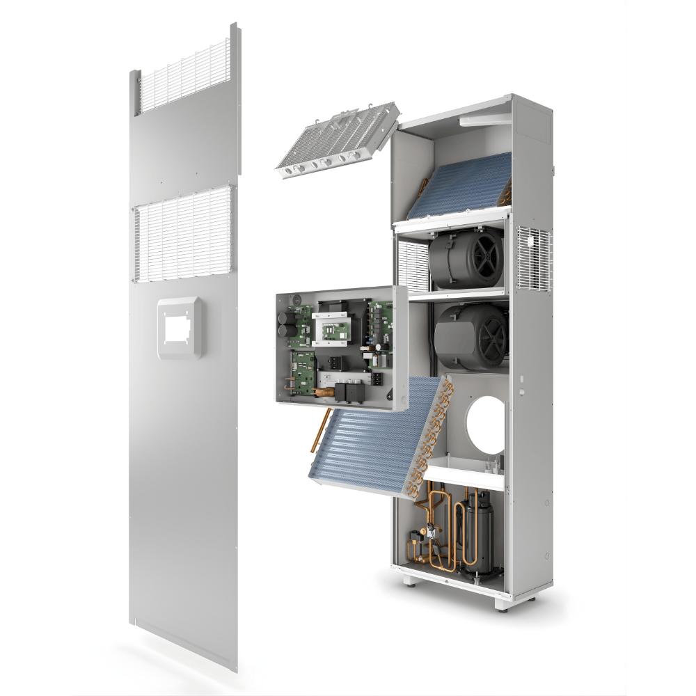 NEW 2025 Olimpia Splendid Unico Vertical 3.5kW 12000 BTU All-in-One Air Conditioning Unit with Heat Pump - VAT-free Install Package