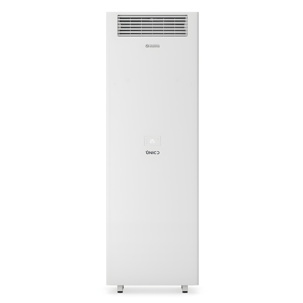 NEW 2025 Olimpia Splendid Unico Vertical 3.5kW 12000 BTU All-in-One Air Conditioning Unit with Heat Pump - VAT-free Install Package