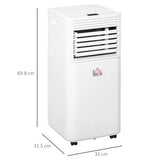 HOMCOM 9000 BTU Portable Air Conditioner for Cooling