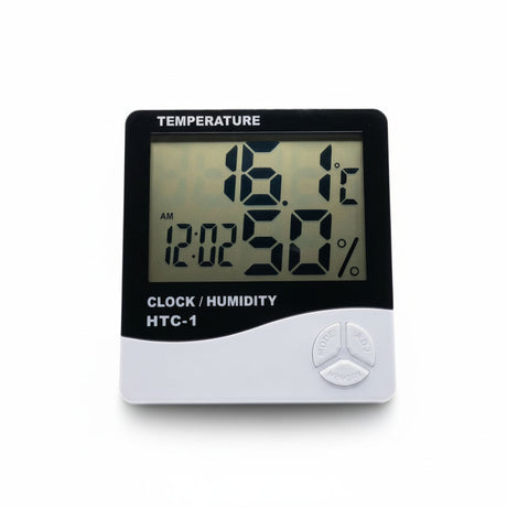 Digital Weather Station Clock - Temperature and Humidity Display