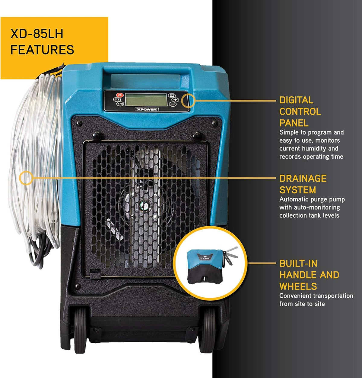 XPOWER XD-85LH 70L/Day LGR Dehumidifier