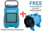 Dri-Eaz DrizAir 1200 55 Litre Industrial Dehumidifier