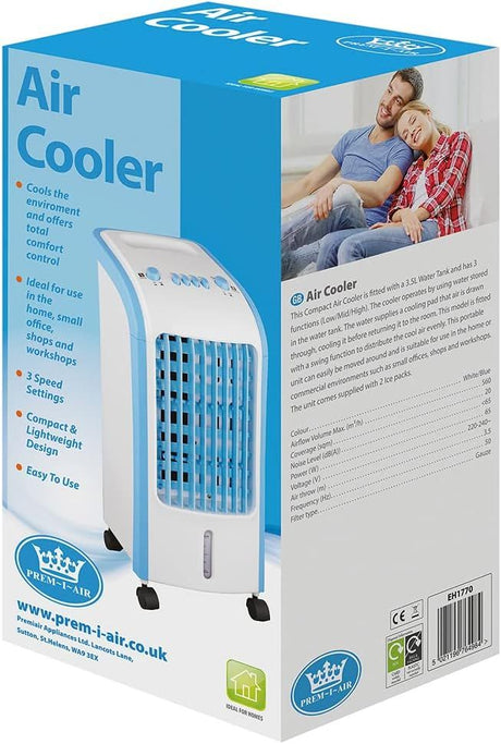 Prem-I-Air EH1770 3.5 Litre Evaporative Air Cooler with Ice Packs