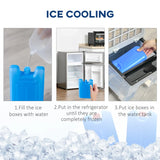 HOMCOM Mobile Air Cooler 12L Tank Evaporative Ice Cooling Fan Water Conditioner Humidifier Unit with 3 Modes