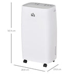 Homcom 28m² 12L/Day Dehumidifier