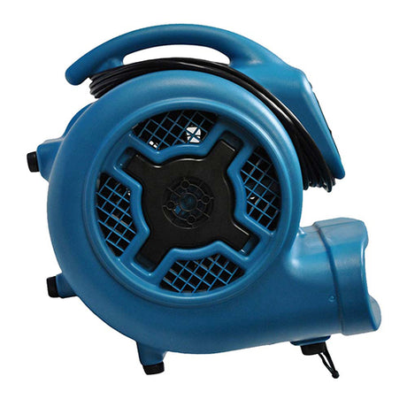 XPOWER P-800 4HP 230v Air Mover, Telescopic handle, Wheels, and Carpet Clamp