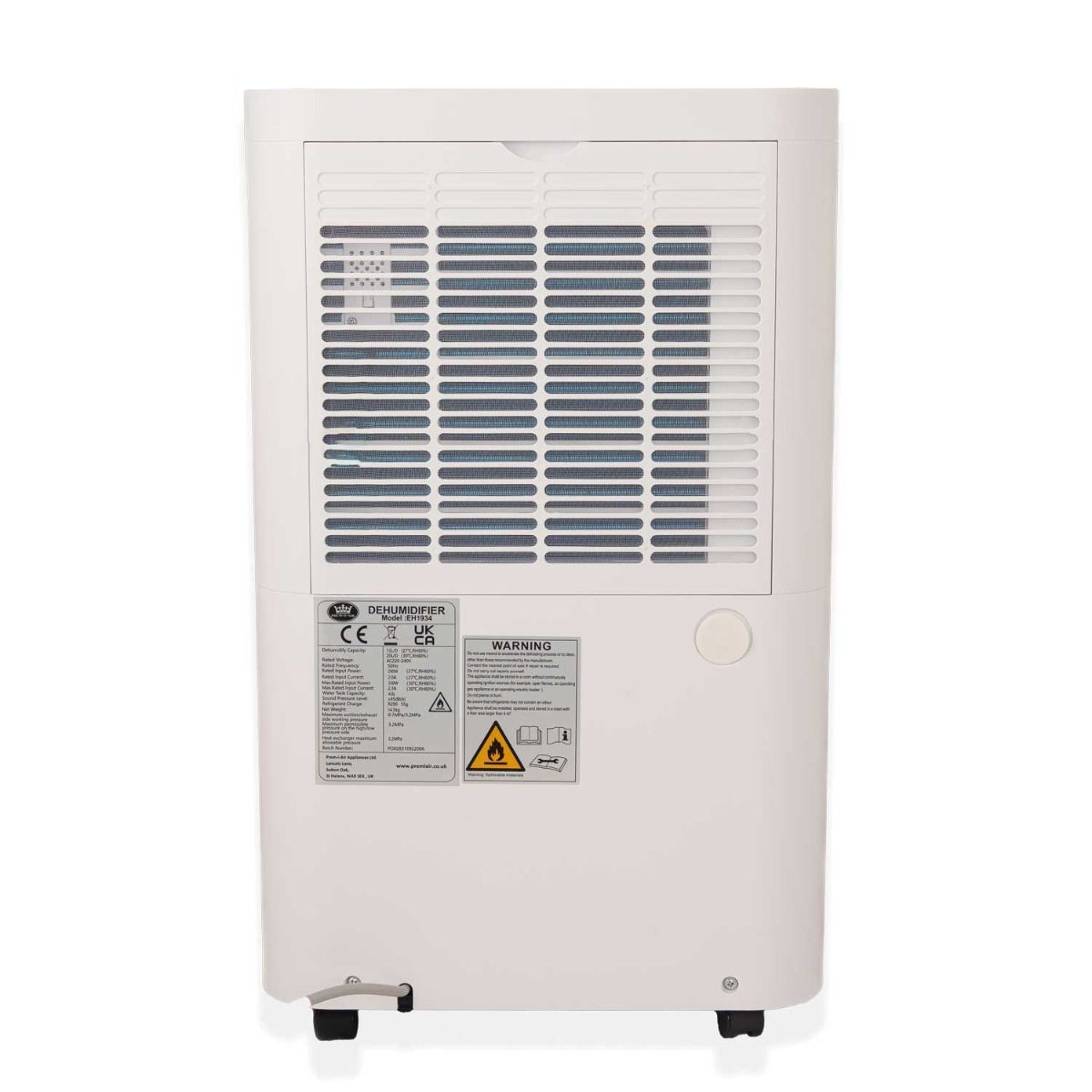 Prem-I-Air EH1934 20L/Day Dehumidifier