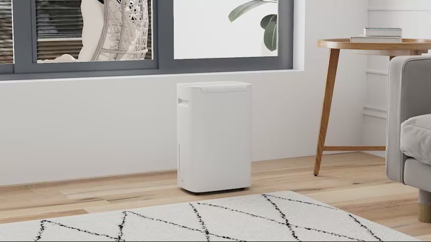 HOMCOM 20L/Day Dehumidifier with Continuous Drainage