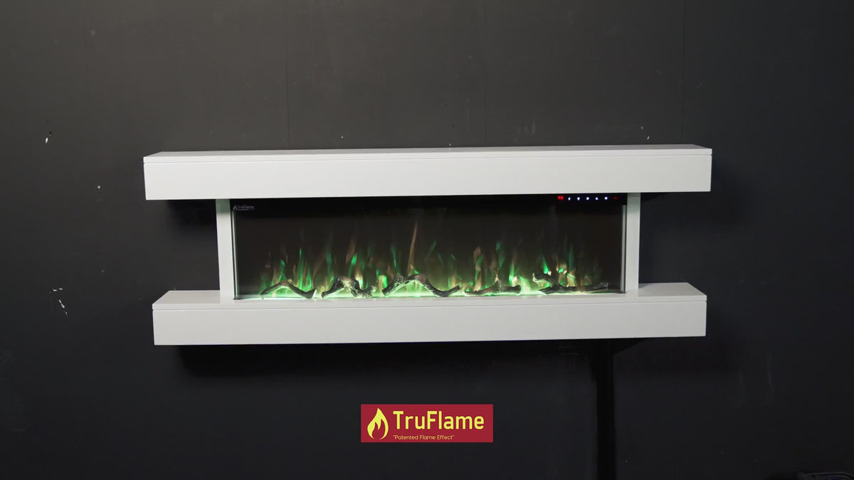 TruFlame 60 inch White Mantelpiece Electric Fireplace