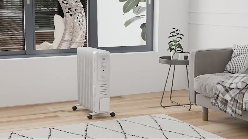 Homcom 2.5kW Oil Filled Radiator