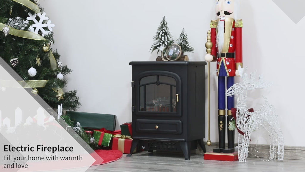 Homcom 0.95/1.85kW Freestanding Electric Fireplace