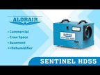 Alorair Sentinel HD55 60L/Day Gravity Drain Dehumidifier