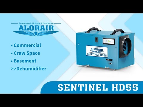 Alorair Sentinel HD55 60L/Day Gravity Drain Dehumidifier