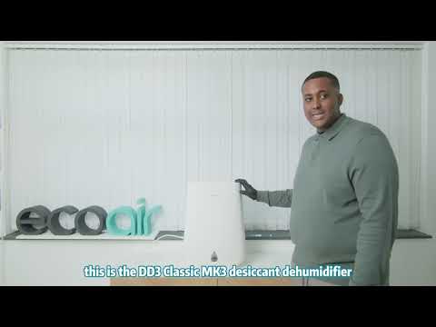 EcoAir DD3 Classic MK3 11L/Day Desiccant Dehumidifier