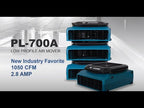 XPOWER PL-700A 1050 CFM Low Profile Air Mover