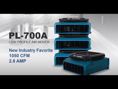 XPOWER PL-700A 1050 CFM Low Profile Air Mover