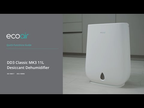 EcoAir DD3 Classic MK3 11L/Day Desiccant Dehumidifier
