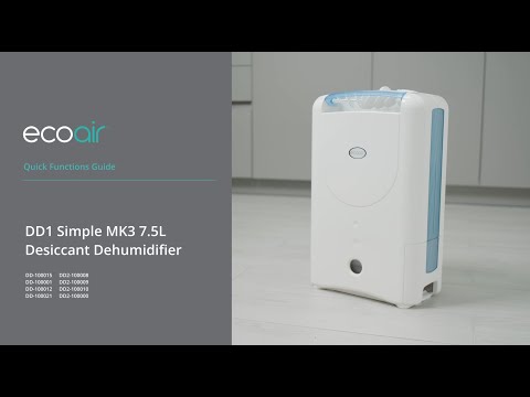 EcoAir DD1 Simple Mk3 7.5L/Day Desiccant Dehumidifier