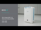EcoAir DD1 Simple Mk3 7.5L/Day Desiccant Dehumidifier