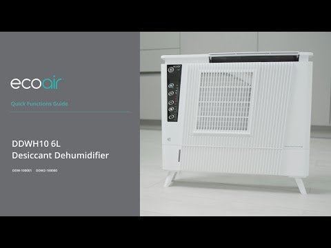 EcoAir DDWH10 6L/Day Desiccant Dehumidifier & Heater