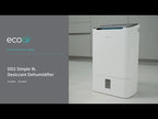 EcoAir DD2 Simple 9L/Day Desiccant Dehumidifier