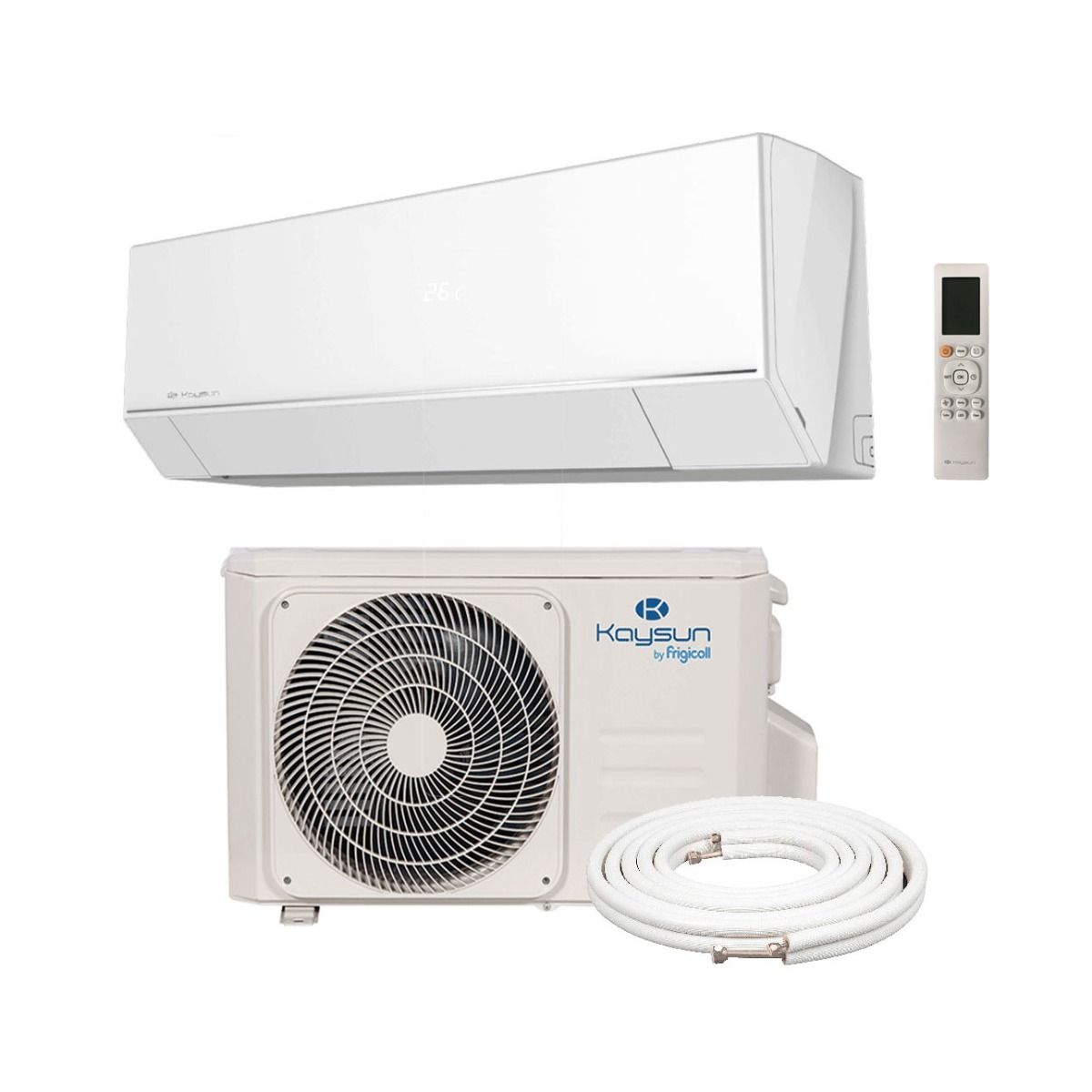 KAYSUN Prodigy Pro 5.2kW A+++ Single Room Split Air Conditioning System - with a 3m pipe kit