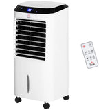 HOMCOM Portable Air Cooler, Evaporative Anion Ice Cooling Fan Water Conditioner Humidifier Unit with 10L Water Tank