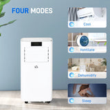 HOMCOM 10000 BTU Air Conditioning Unit 3-in-1 Portable Air Conditioner